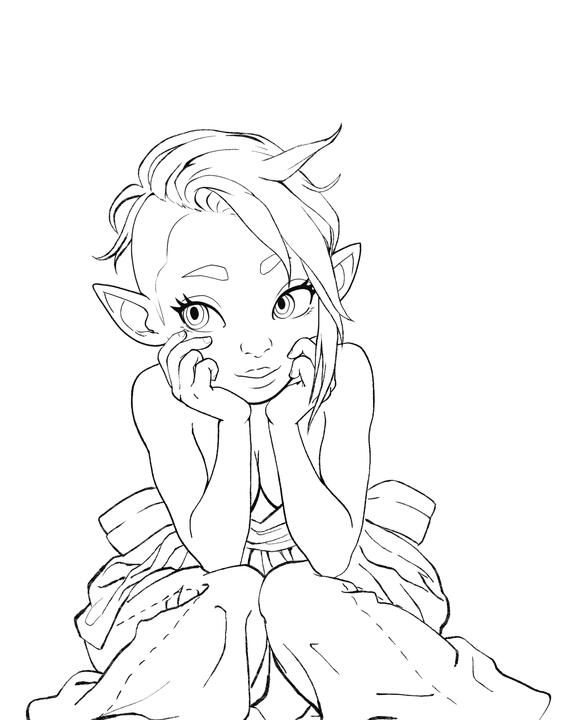 Lineart White BG Lineart White BG